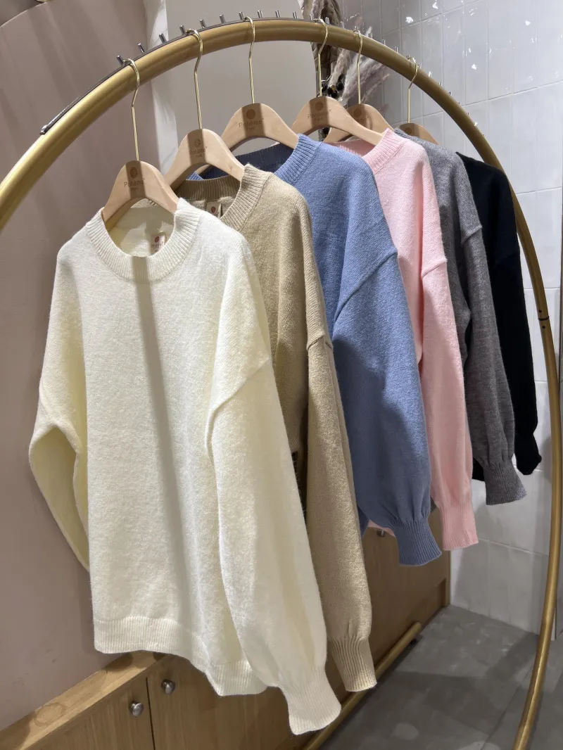 Adriel-Pullover mit Ausschnittärmeldetail und geripptem Finish