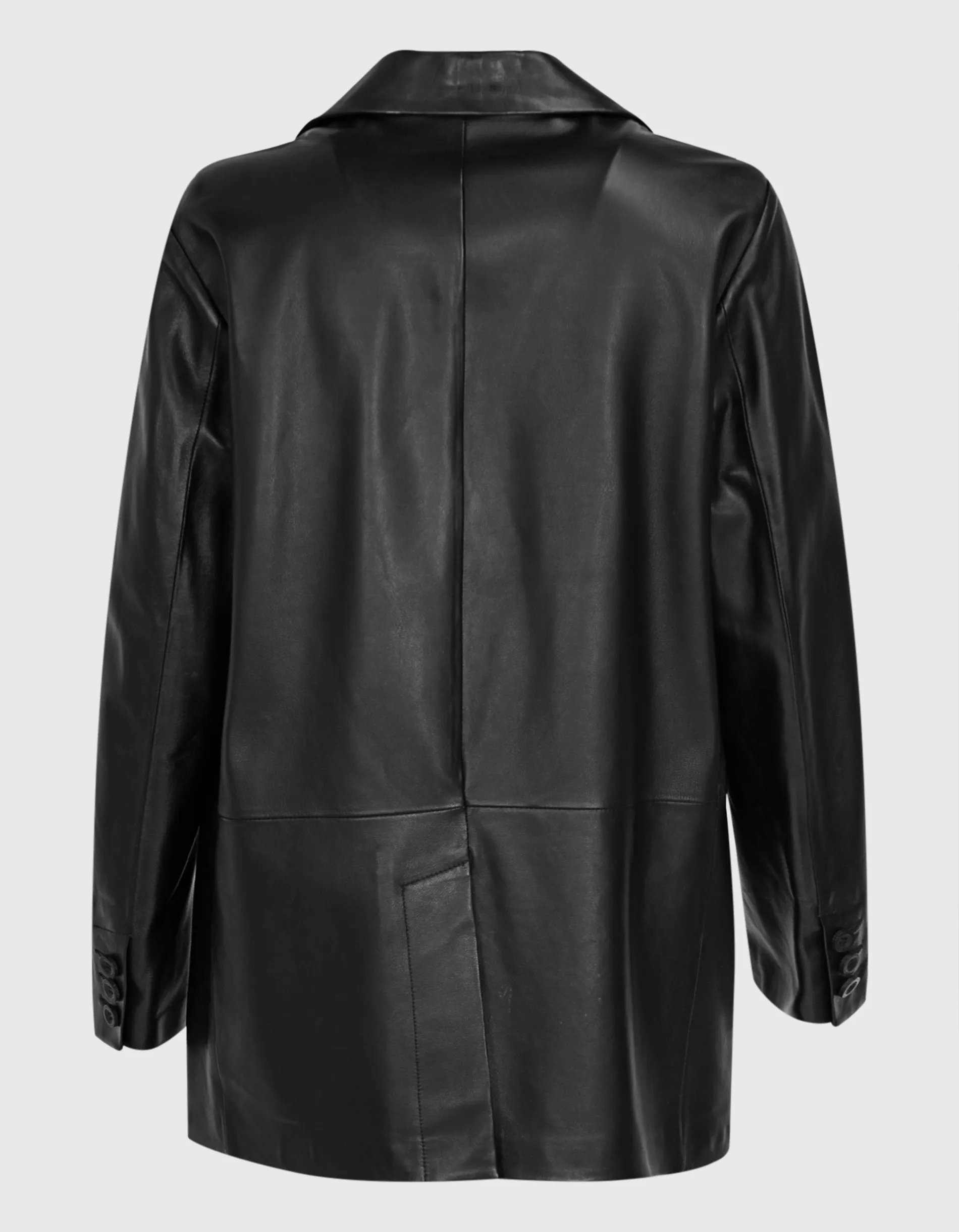 ARMA Ohanna Lamb Butter Black // Lammleder-Blazer
