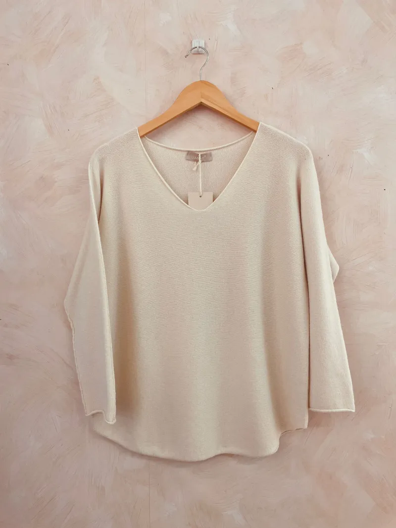 Basic 280g Pullover mit V-Ausschnitt SUPERPREIS