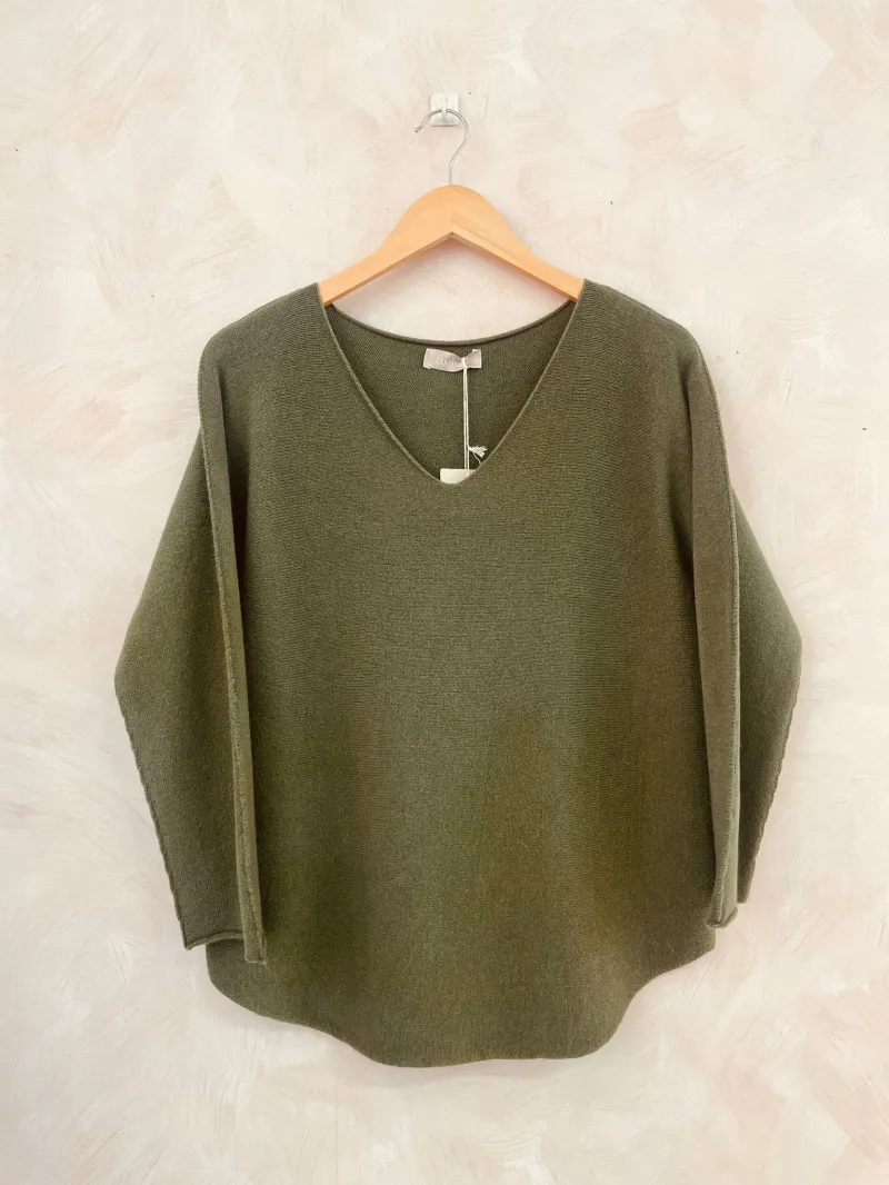 Basic 280g Pullover mit V-Ausschnitt SUPERPREIS