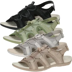 Caprice Damen Sandale Outdoorsandale Leder