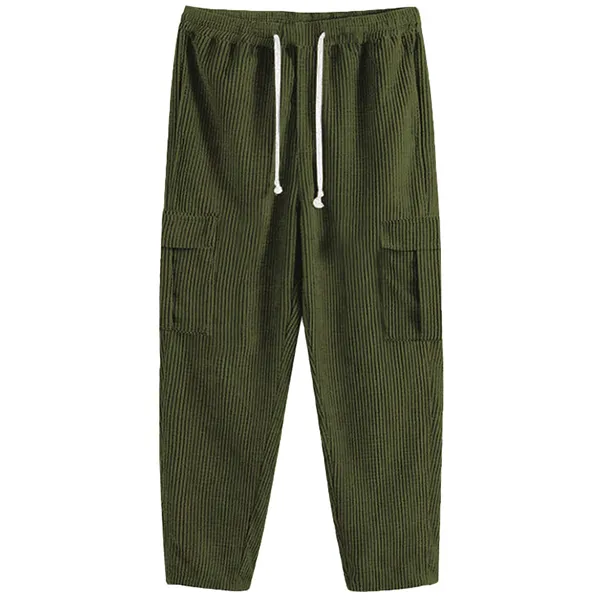 Cordhose für Herren mit Kordelzug und praktischen Seitentaschen