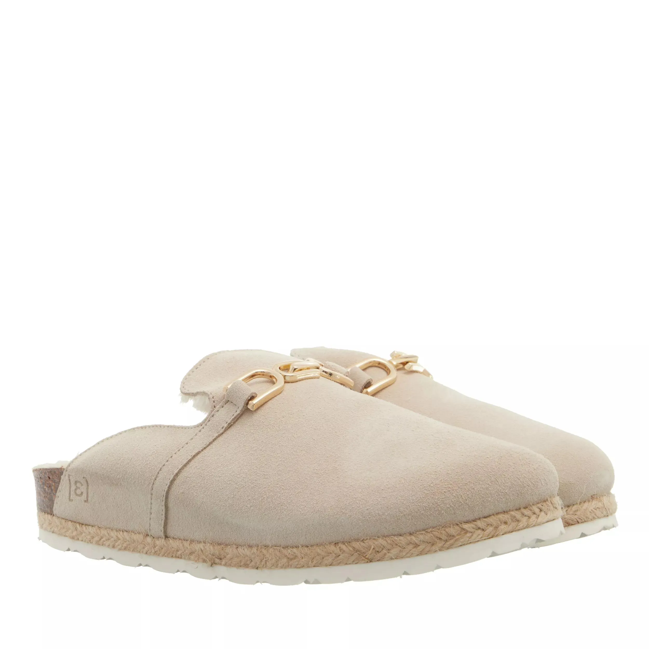   Espadrij l’originale  Cloq Velour Chain Beige  Hausschuh 