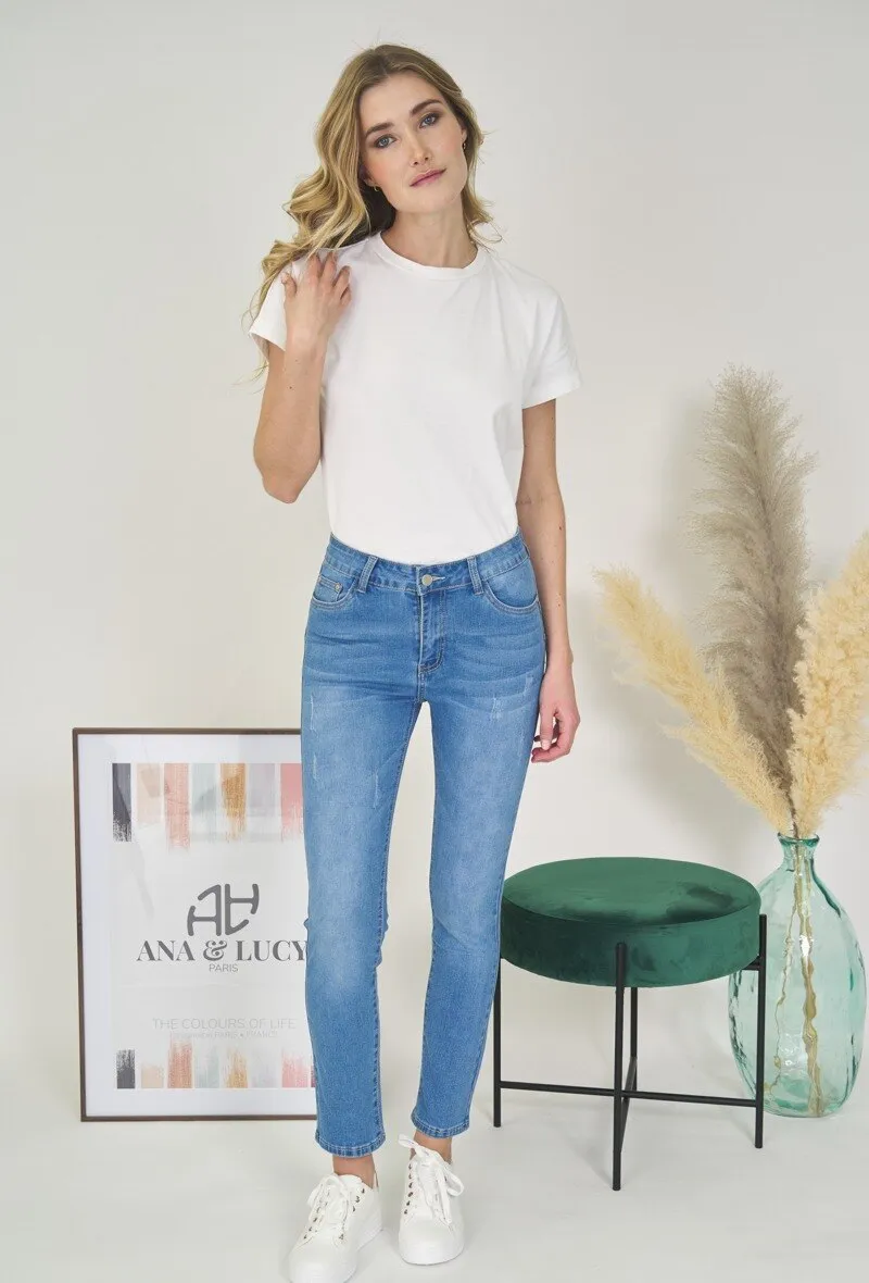 Gerade geschnittene Jeans ( Push-up )