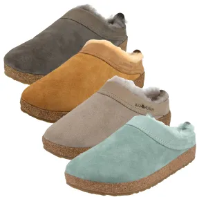 Haflinger Leder Hausschuh Damen Herren Pantoffel Lammfell Snowbird