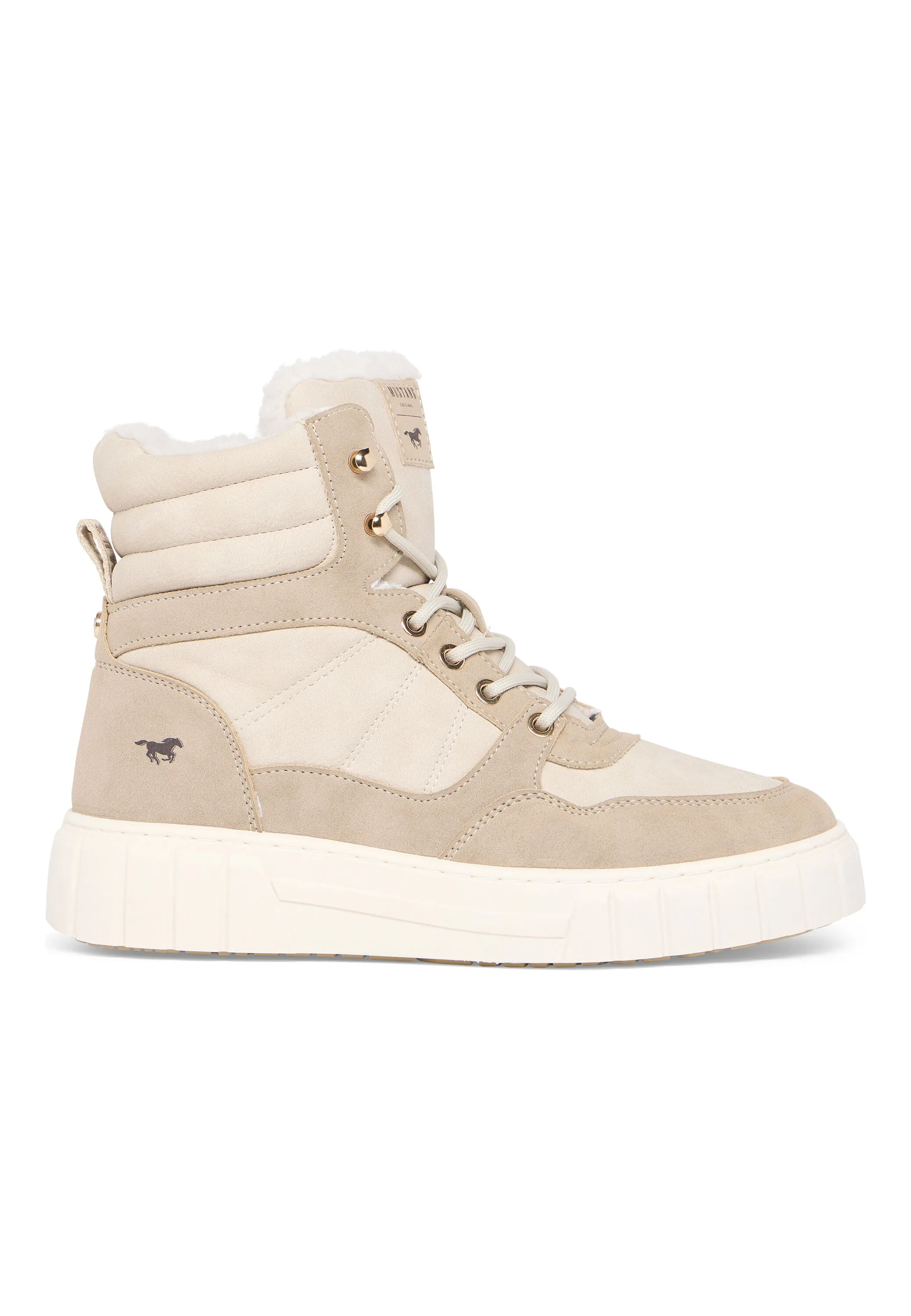 High Top Sneaker aus Kunstleder