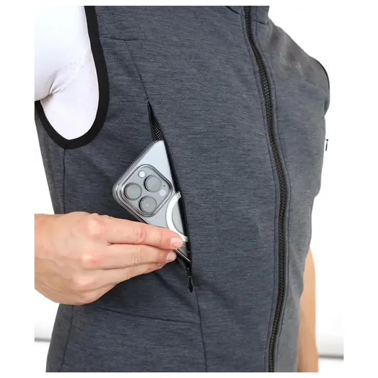 Jacke Lenz ---Heat Vest 2.0 Men + 2 Heat Pads Black Grey Melange