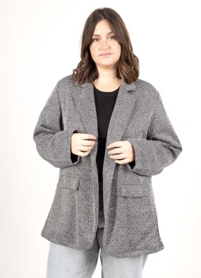 Jacke mit Strasssteinen in Übergröße