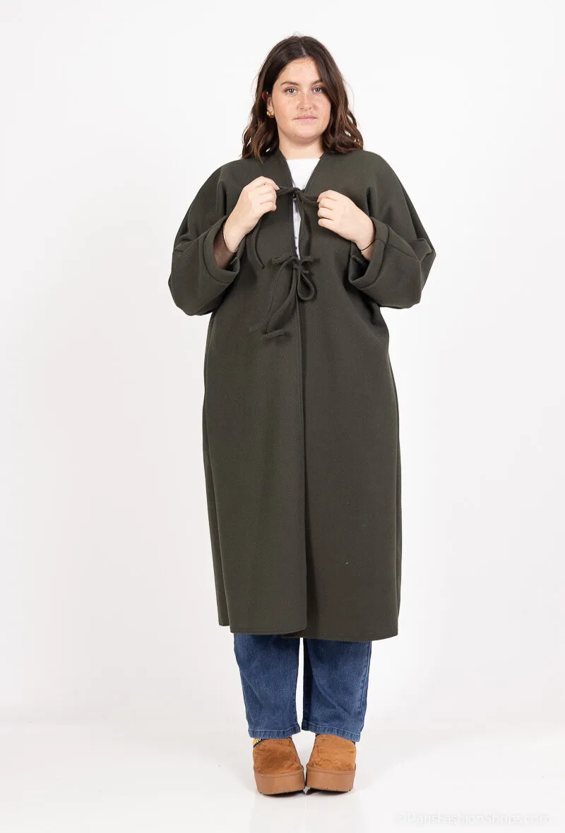 Lange Jacke mit Kaschmireffekt KNOT
