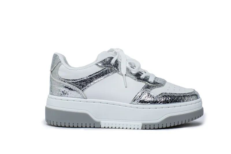 Low-Top-Sneaker für Damen mit zweifarbiger, dicker Sohle