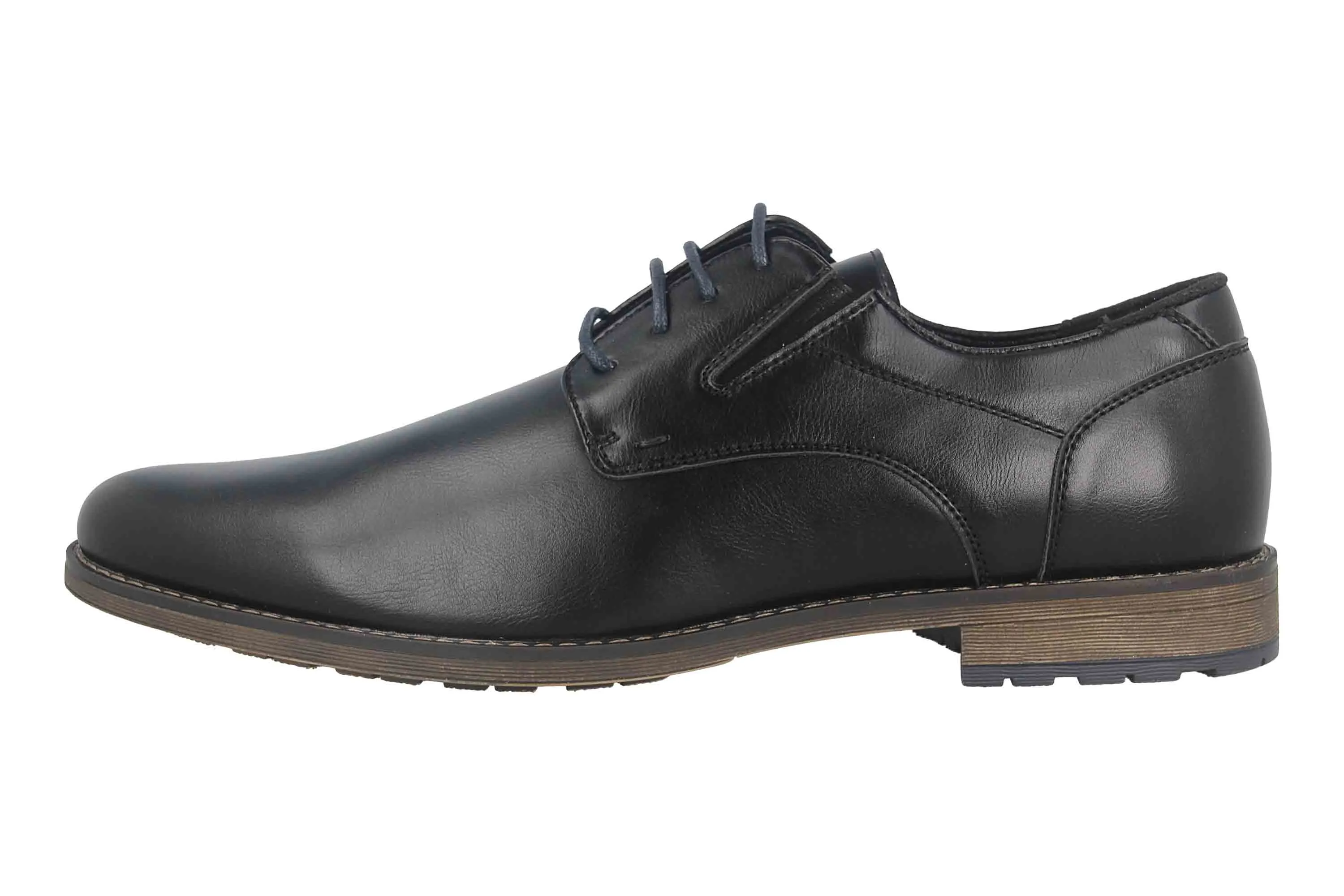 Mavins Halbschuhe in Übergrößen Schwarz 3HH0180301 2100 Black PU große Herrenschuhe
