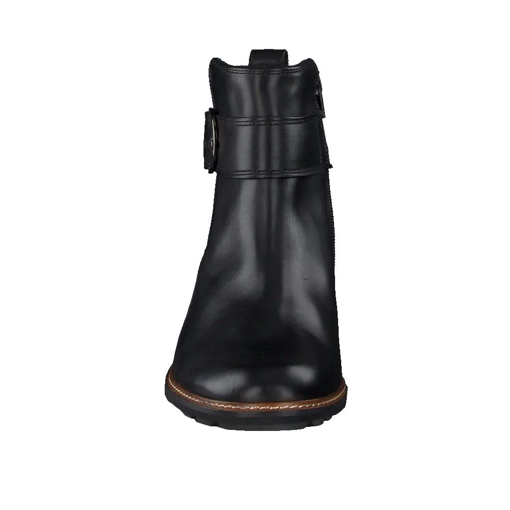 Paul Green Stiefelette Relax Weite Wechselfußbett Reißverschluss Leder schwarz 9576
