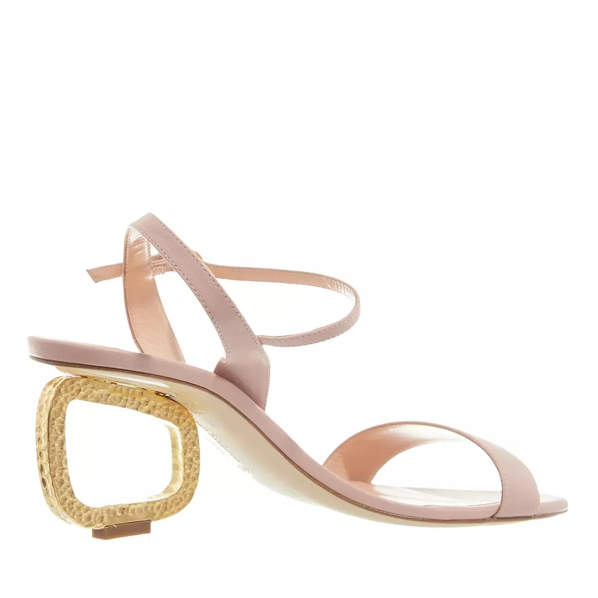   Rupert Sanderson  Silhouette Mid Heel Sandal Carnation Pink  Sandale 