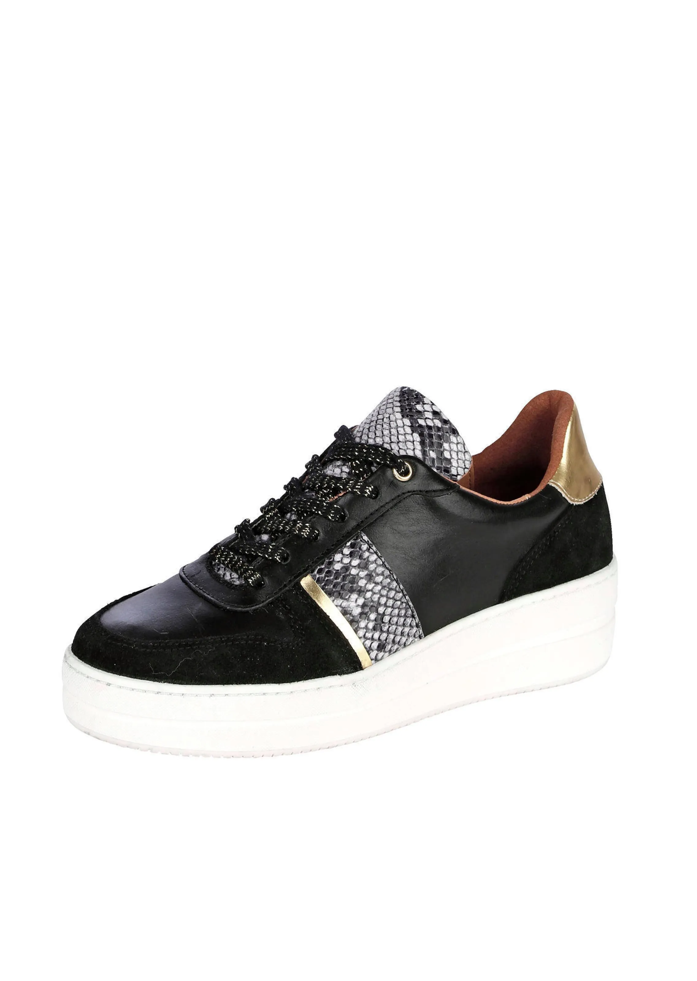 Sneaker mit Schlangenakzente