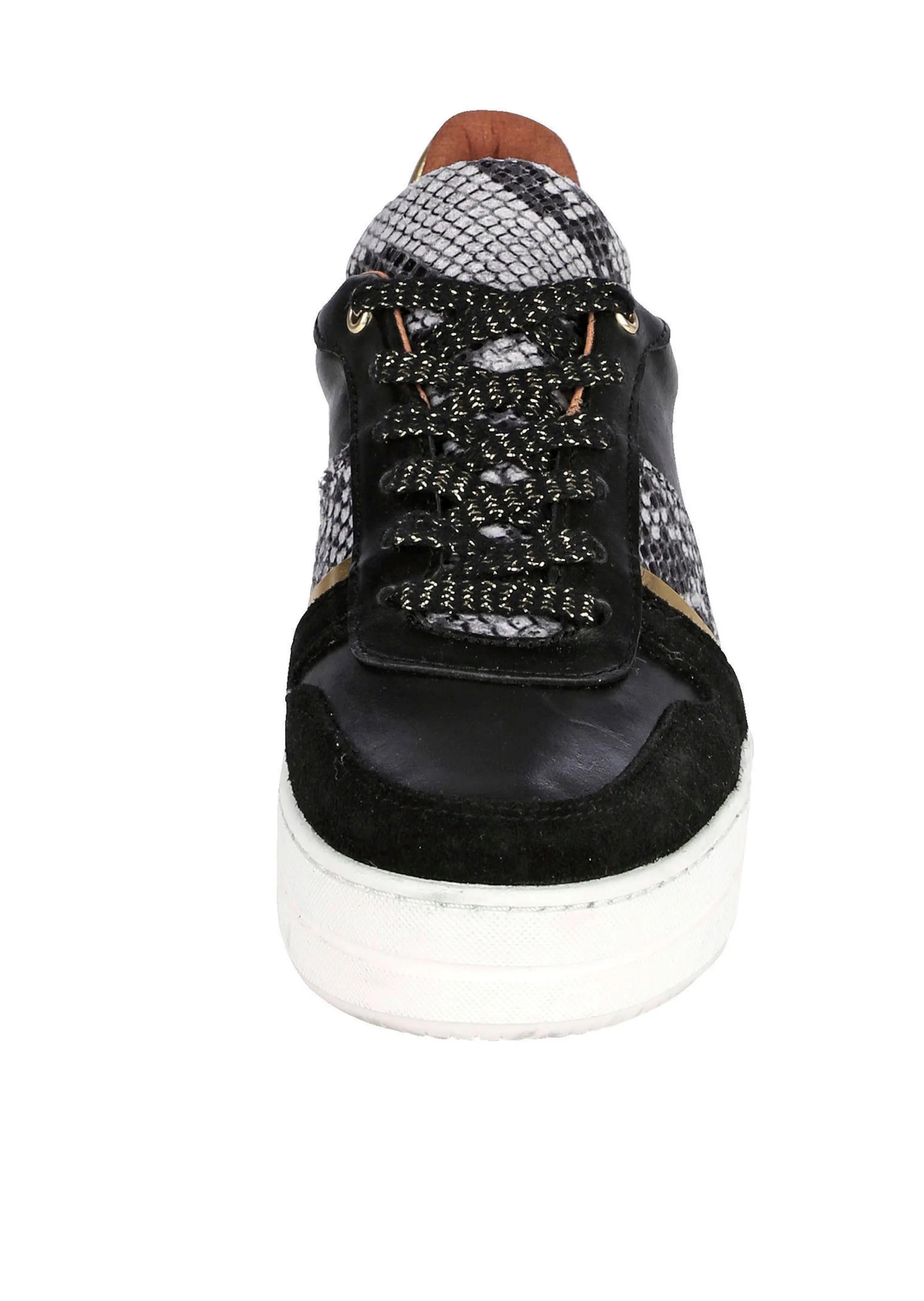 Sneaker mit Schlangenakzente
