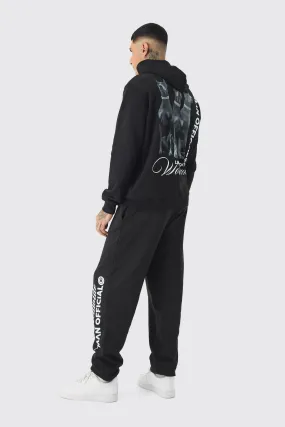 Tall Oversize Trainingsanzug mit Doberman Print