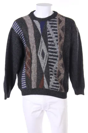 VINTAGE - Pullover mit Ethno-Print - 48