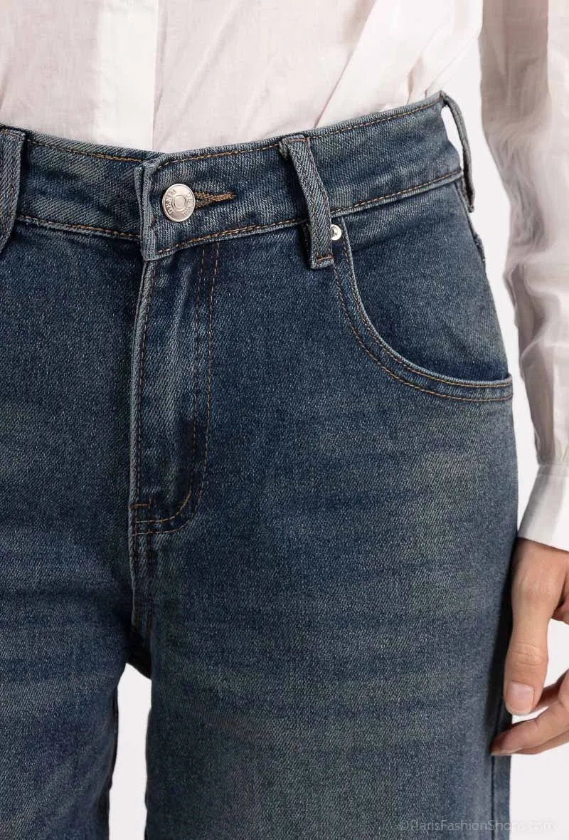 Weite, gerade Jeans
